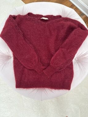 Sezane Stacy Jumper Burgundy - Size M